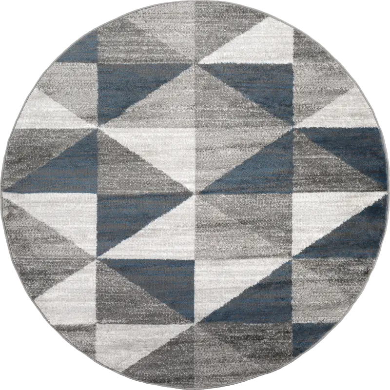 Transcom I Gray 5'3 Round Rug