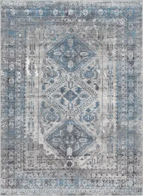 Transcom II Gray 6'7 x 9' Rug