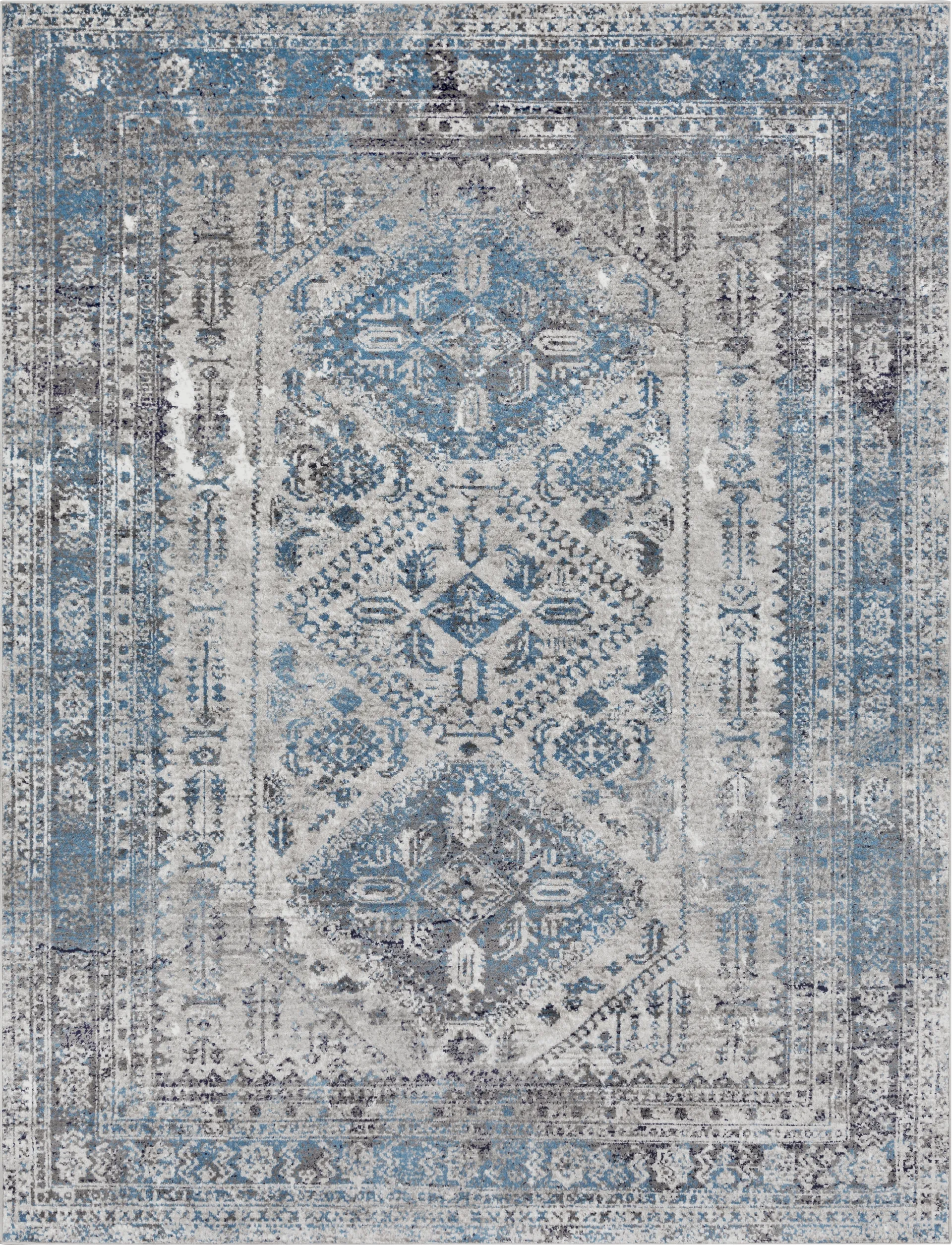 Transcom II Gray 7'10 x 10'2 Rug - Image 1