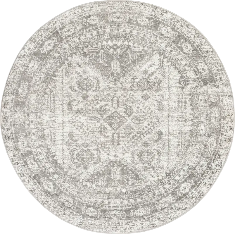 Transcom III Gray 5'3 Round Rug