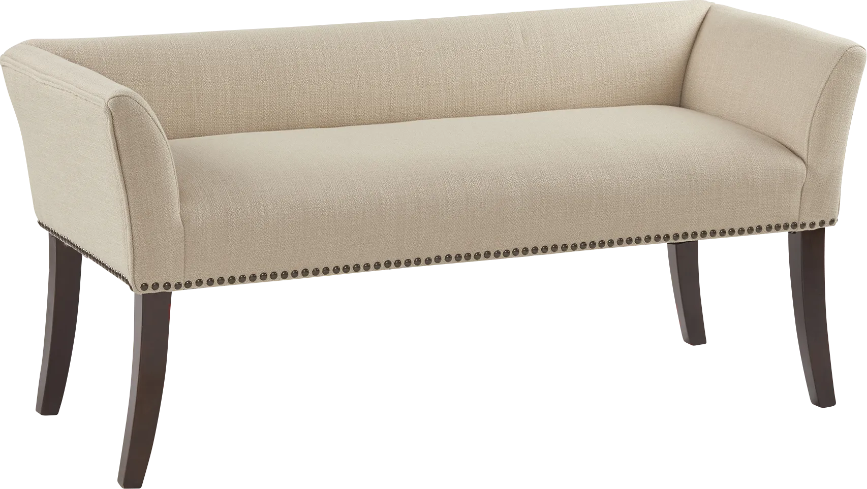 Rockglen Cream Accent Bench - Thumbnail - Image 1