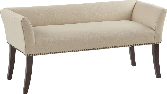 Rockglen Cream Accent Bench