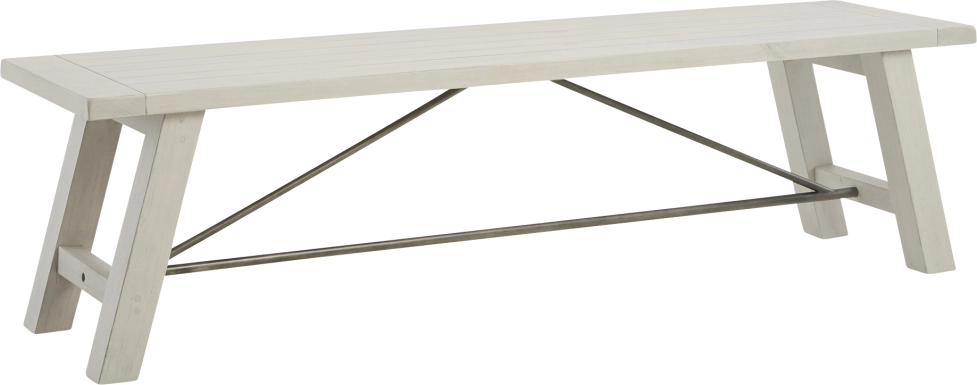 Sangamon White Dining Bench