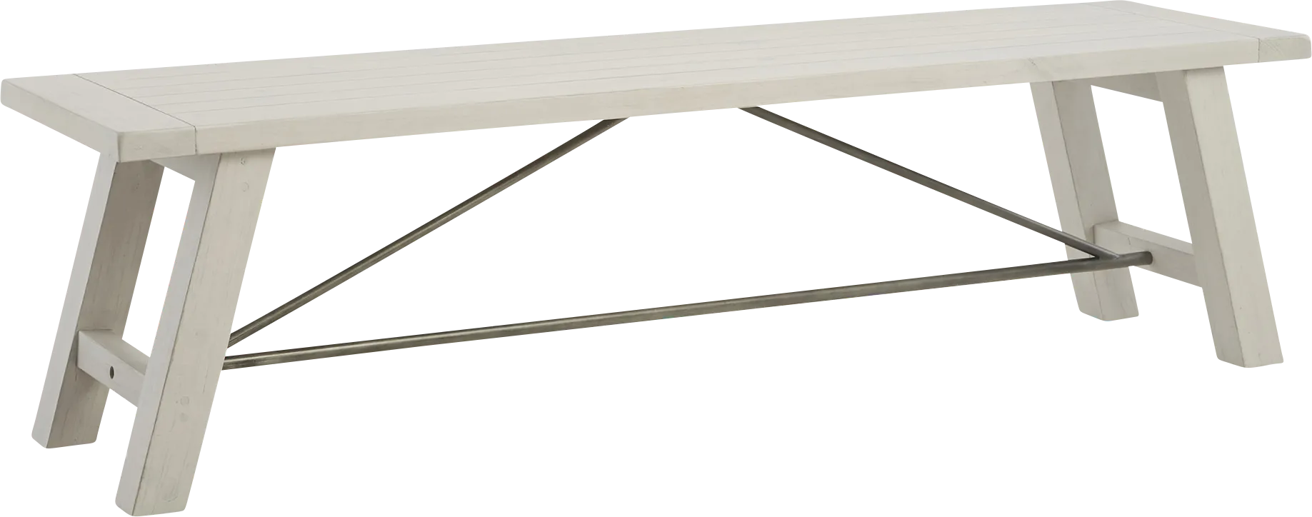 Sangamon White Dining Bench