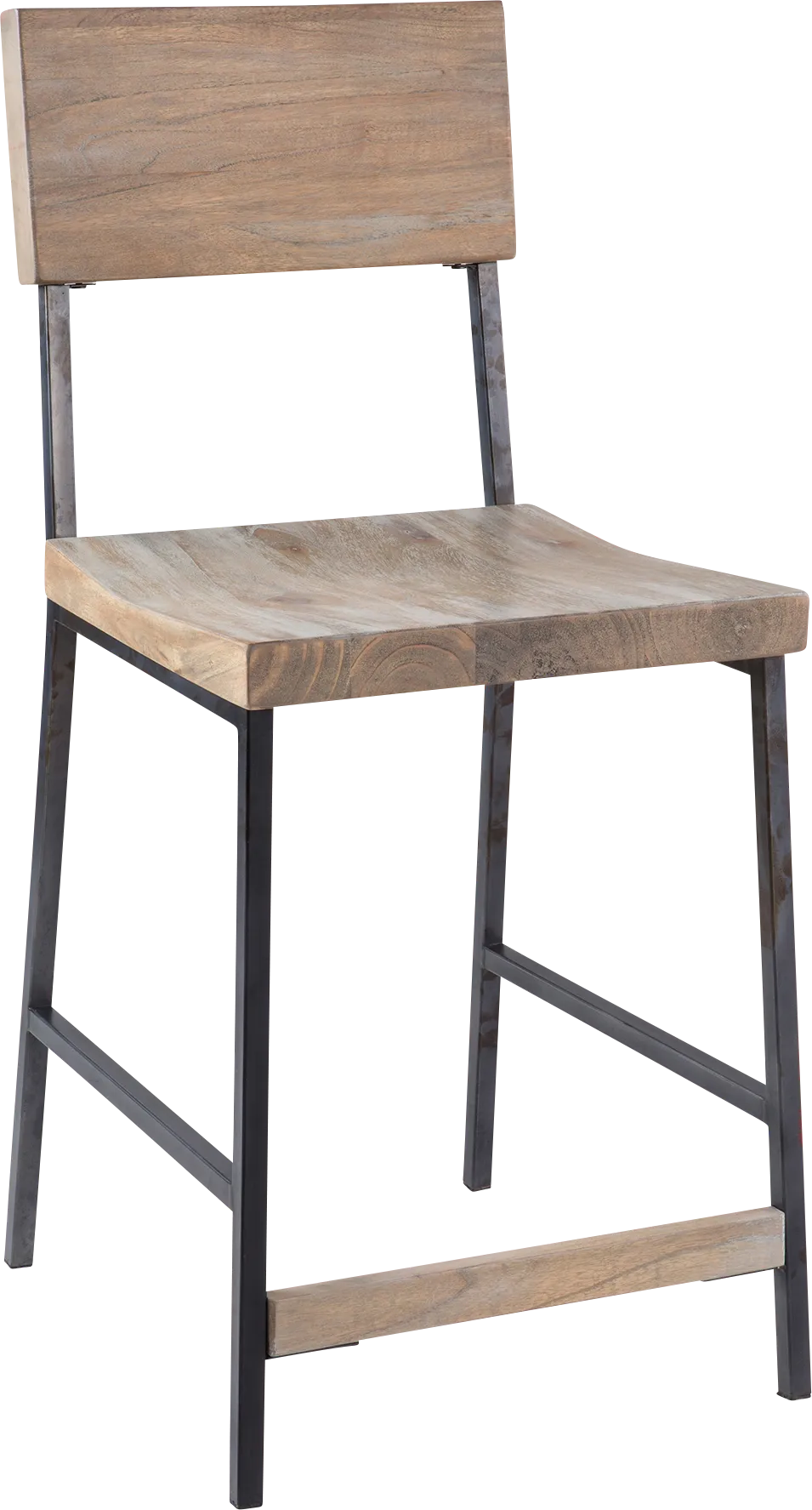 Saulsworth Gray Counter Height Stool - Thumbnail - Image 1