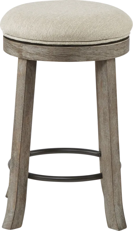 Scoregga Cream Counter Height Stool