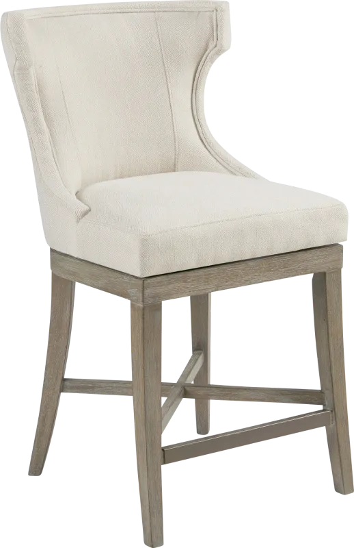 Nallie Cream Counter Height Stool