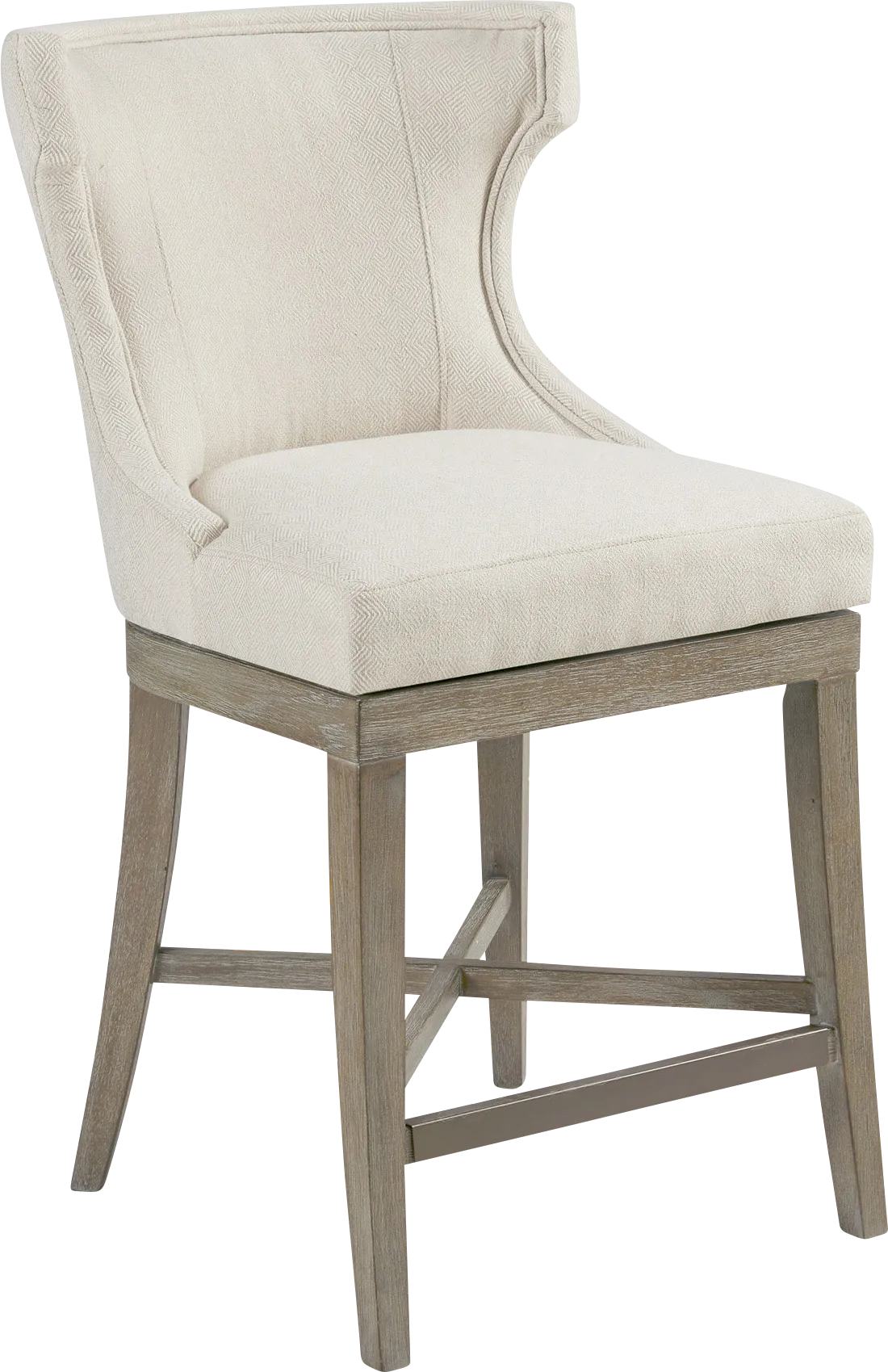 Nallie Cream Counter Height Stool - Image 1