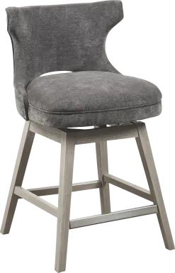 Arrowana Charcoal Counter Height Stool