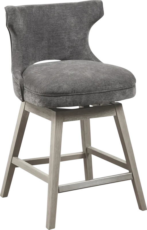 Arrowana Charcoal Counter Height Stool