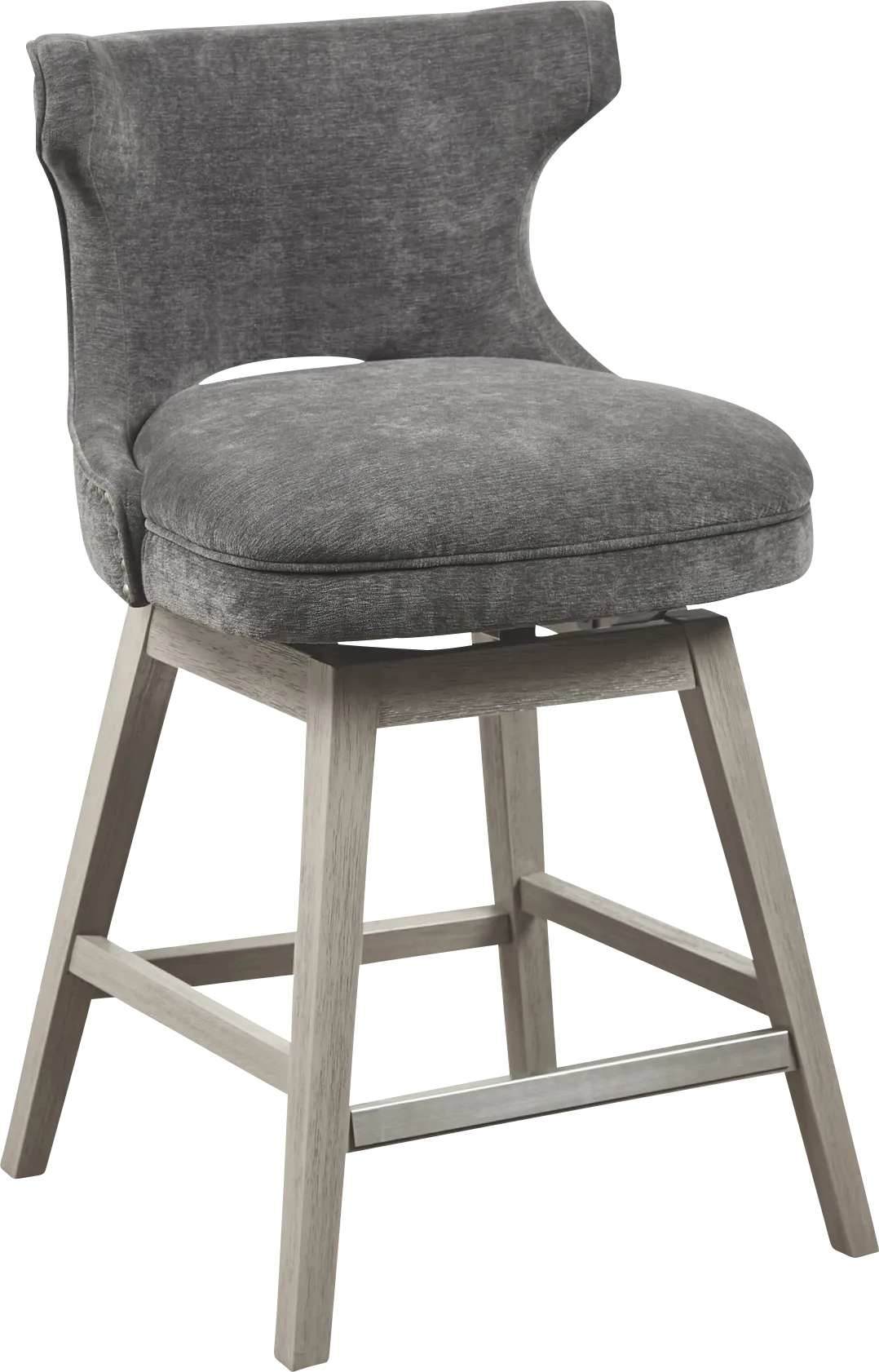 Arrowana Charcoal Counter Height Stool - Image 1