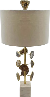 Zurline Hollow Brass Lamp