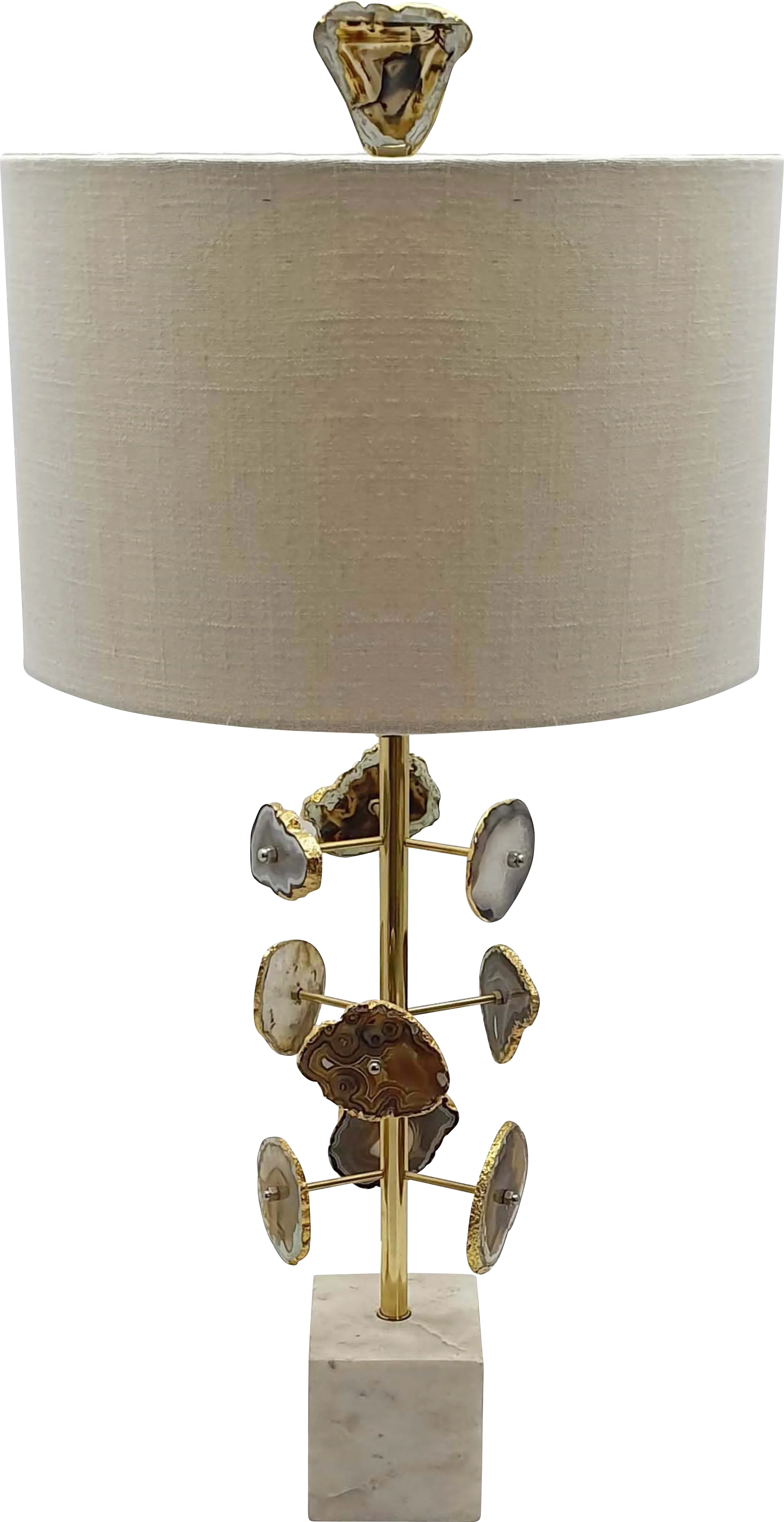 Zurline Hollow Brass Lamp - Image 1