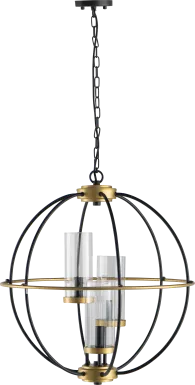 Edinburg Lane Black Chandelier