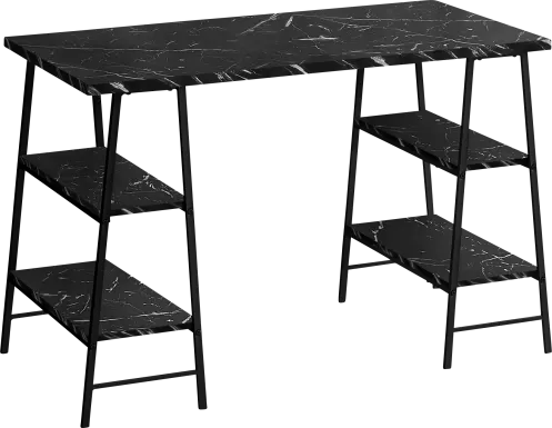 Aldersmeade Black Marble Desk