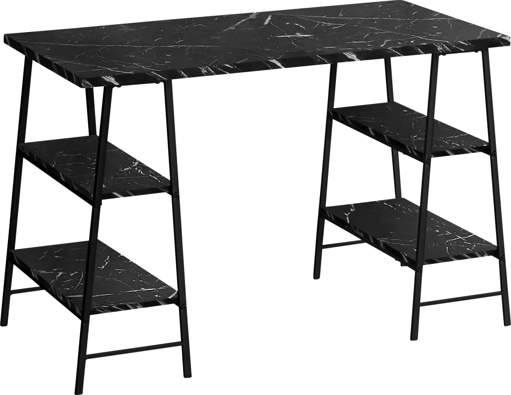 Aldersmeade Black Marble Desk
