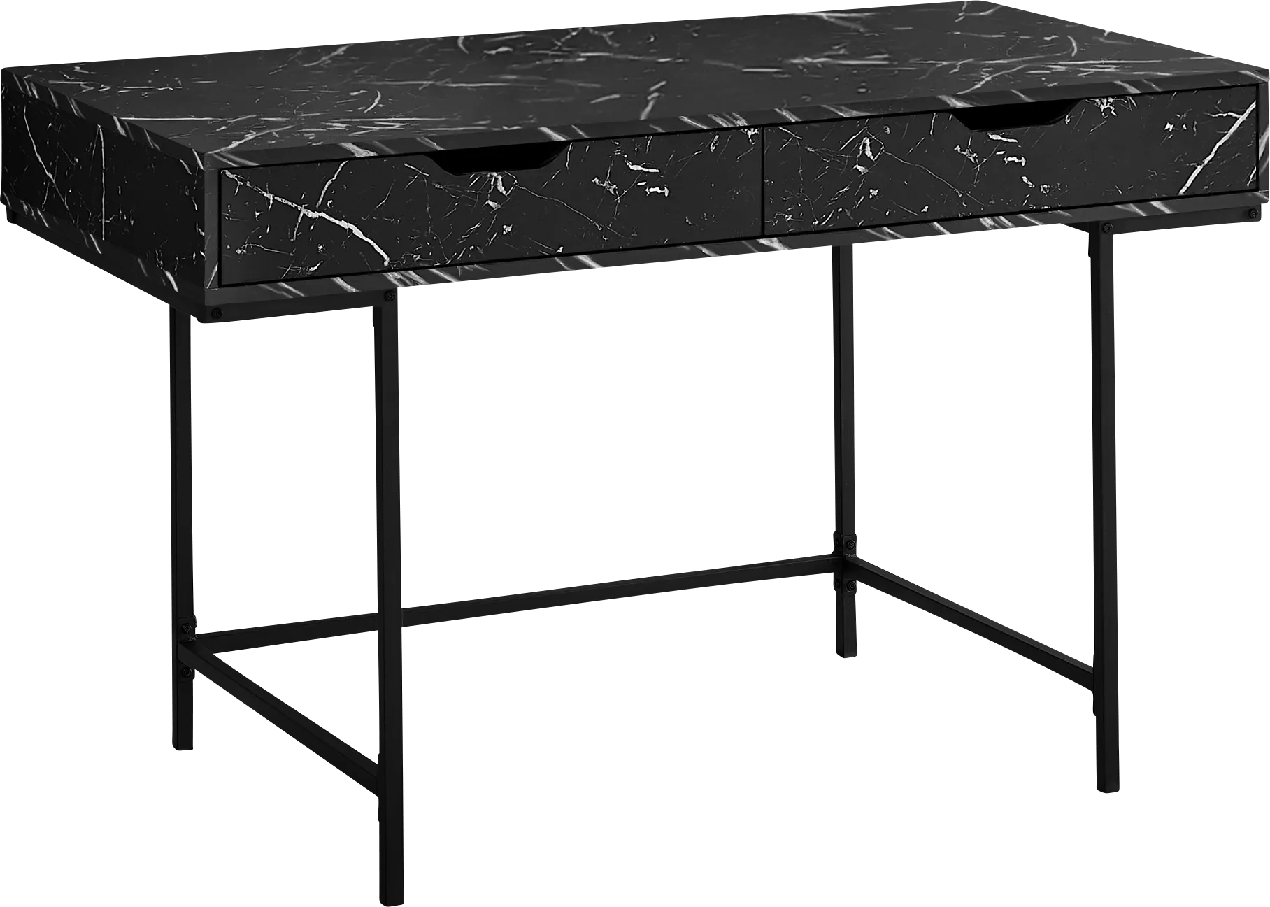 Rockmart Black Marble Desk - Thumbnail - Image 1