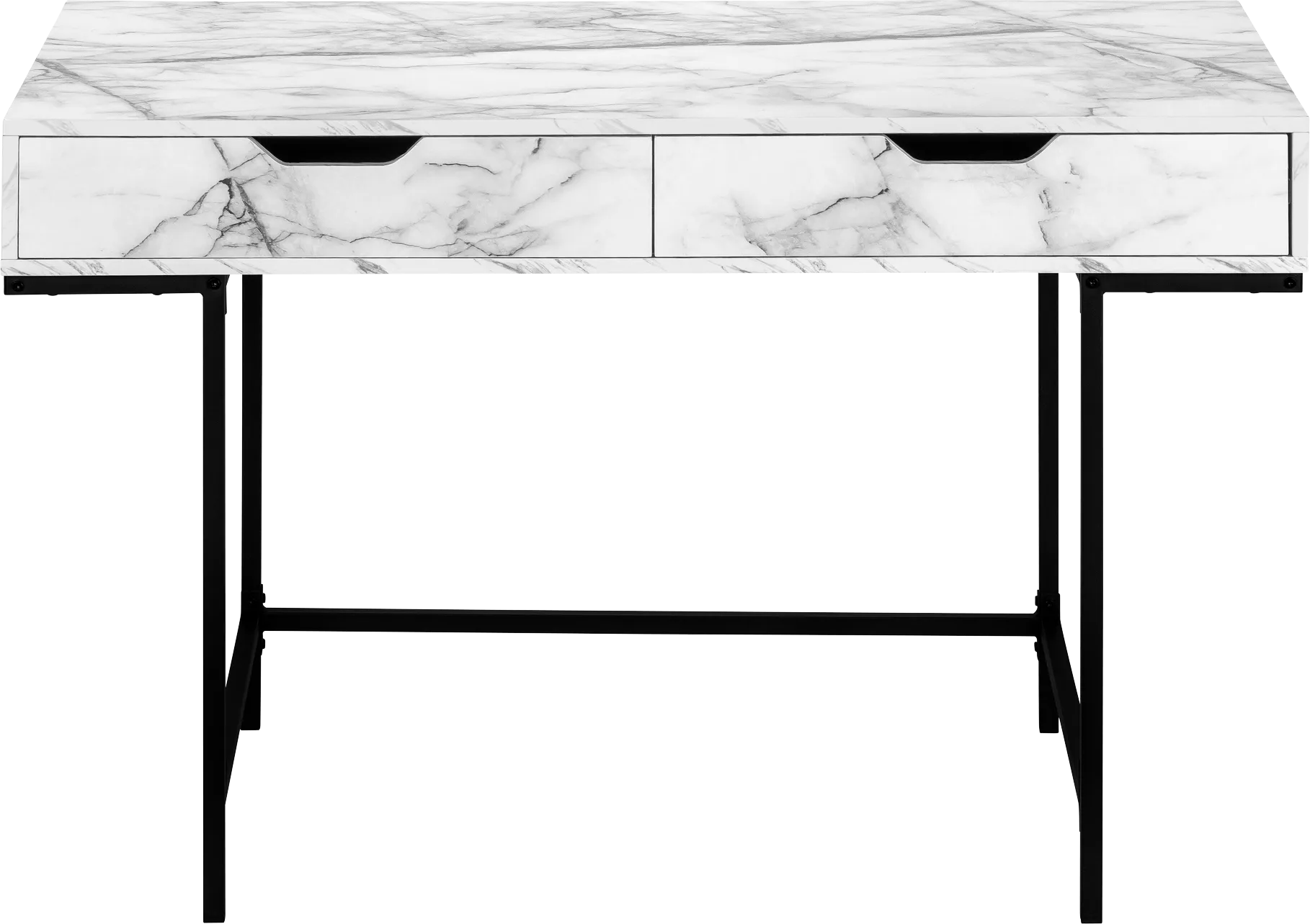 Rockmart White Marble Desk - Thumbnail - Image 1