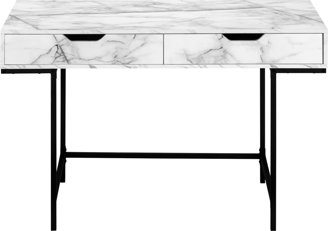 Rockmart White Marble Desk