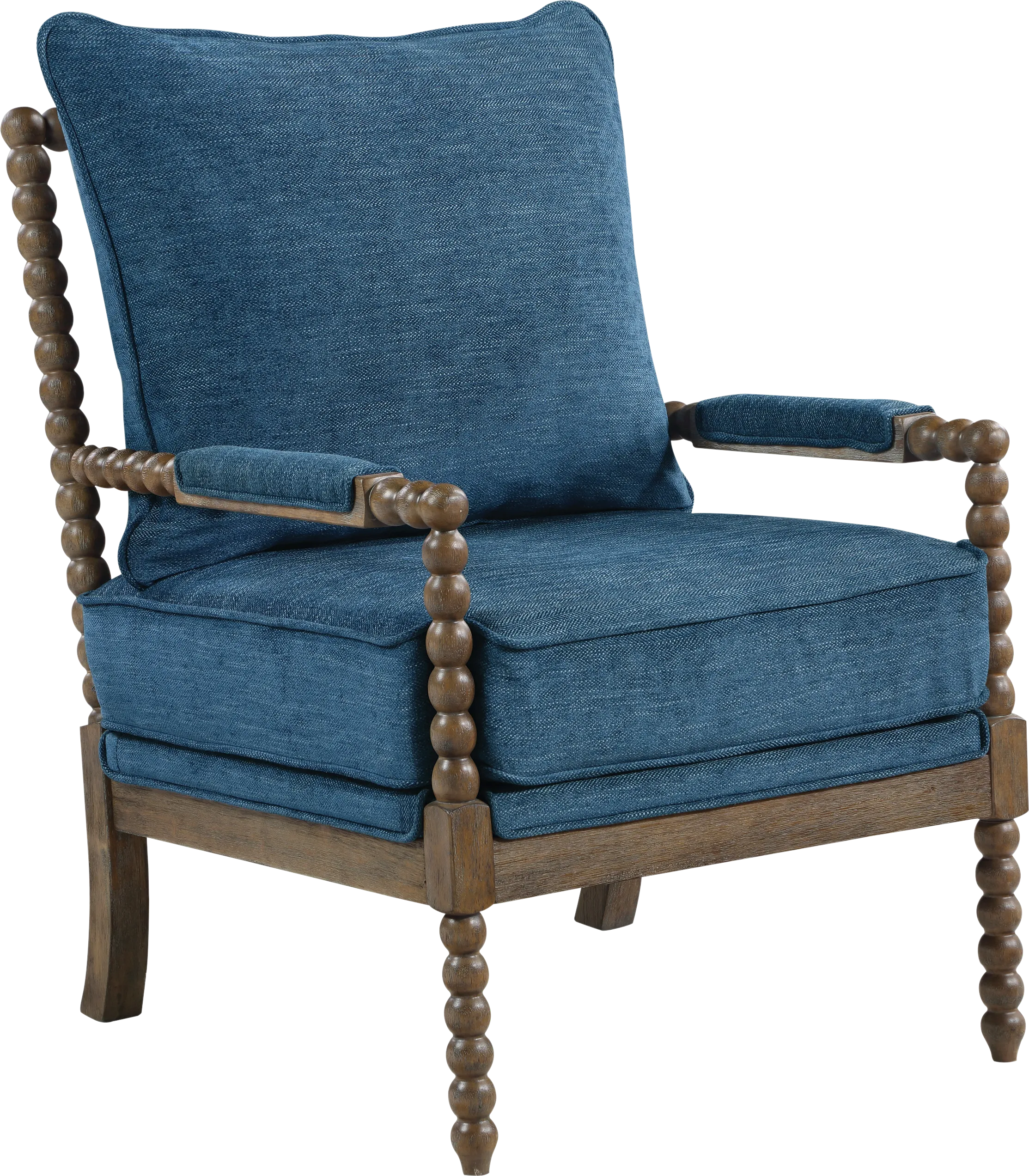 Ayleen Navy Accent Chair - Thumbnail - Image 1