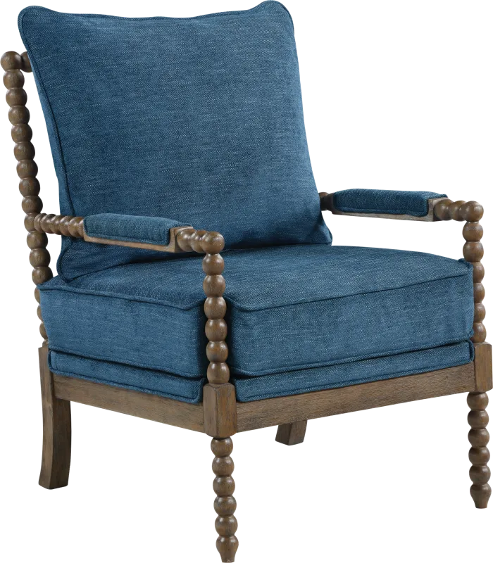 Ayleen Navy Accent Chair