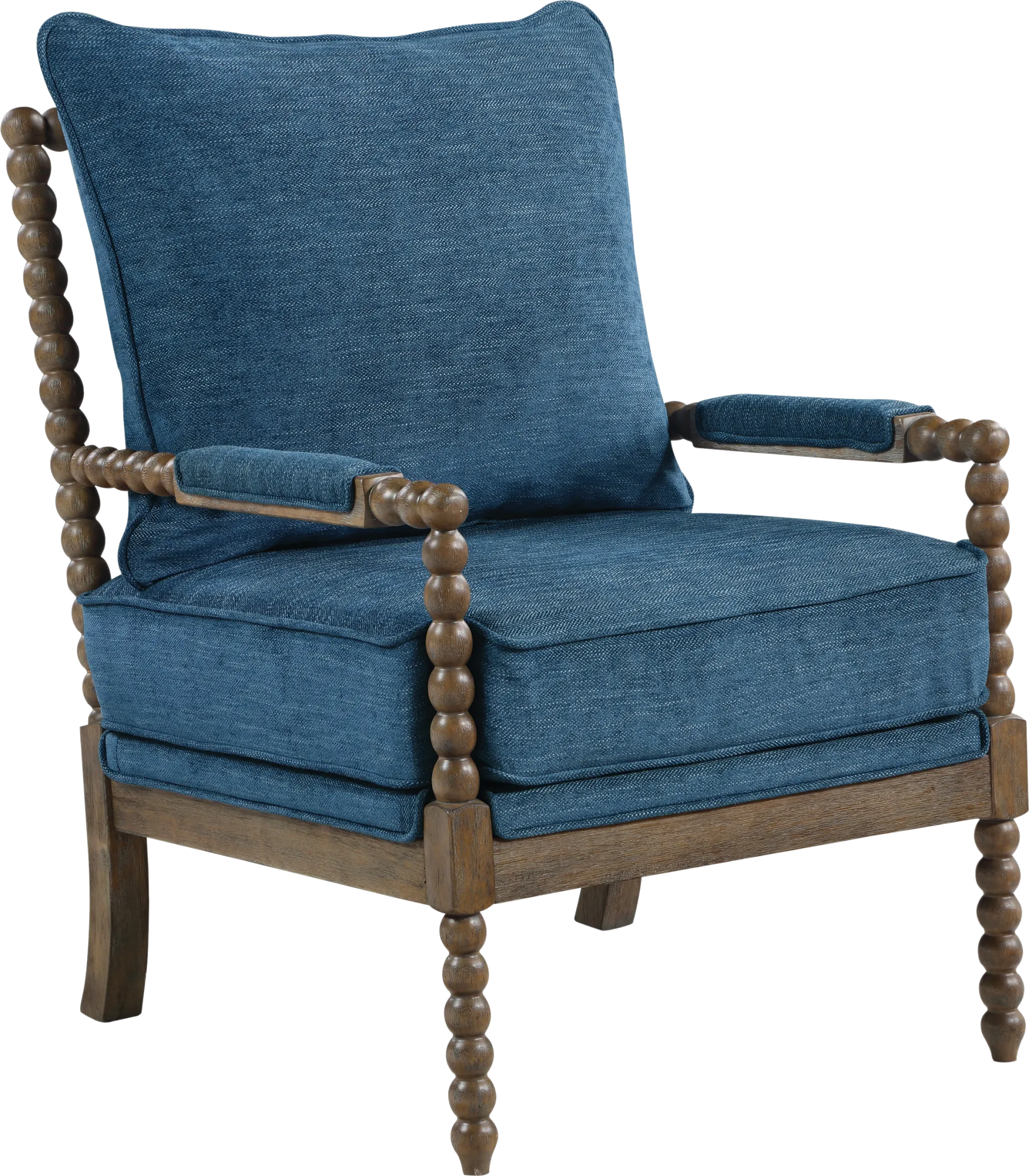 Ayleen Navy Accent Chair - Image 1