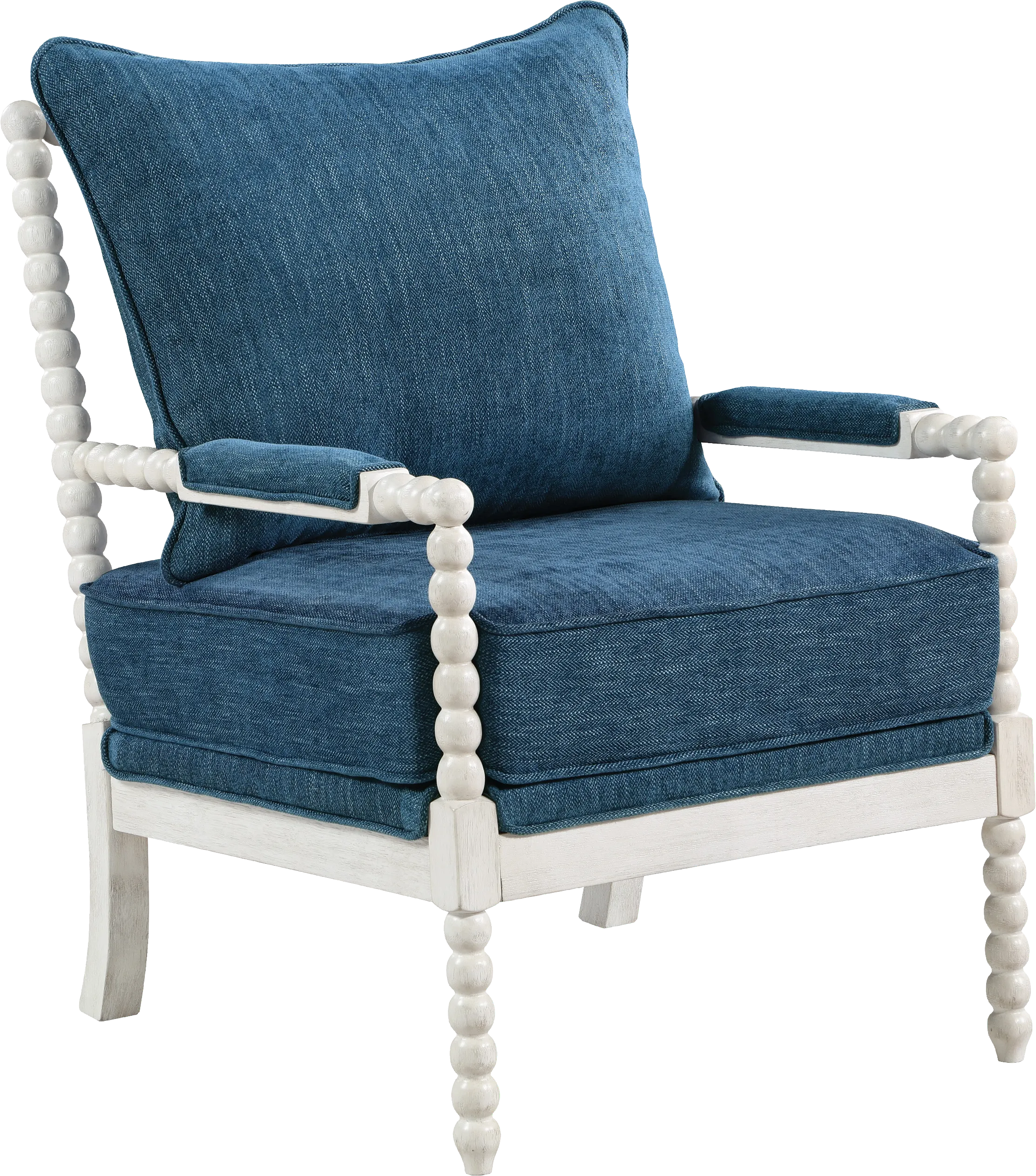 Etchern Navy Accent Chair - Thumbnail - Image 1