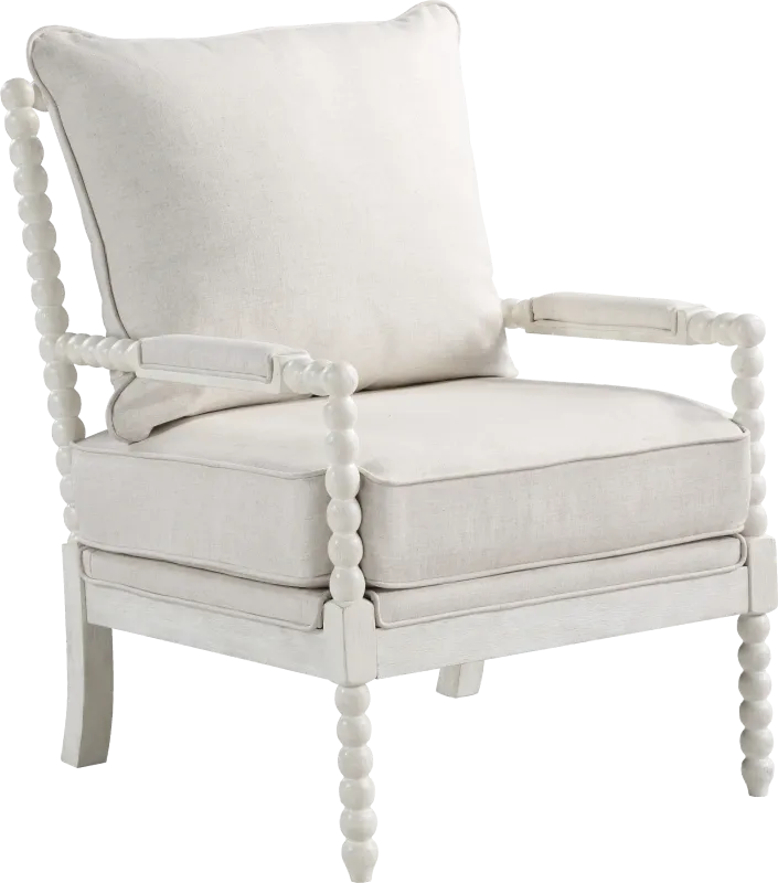 Etchern Cream Accent Chair