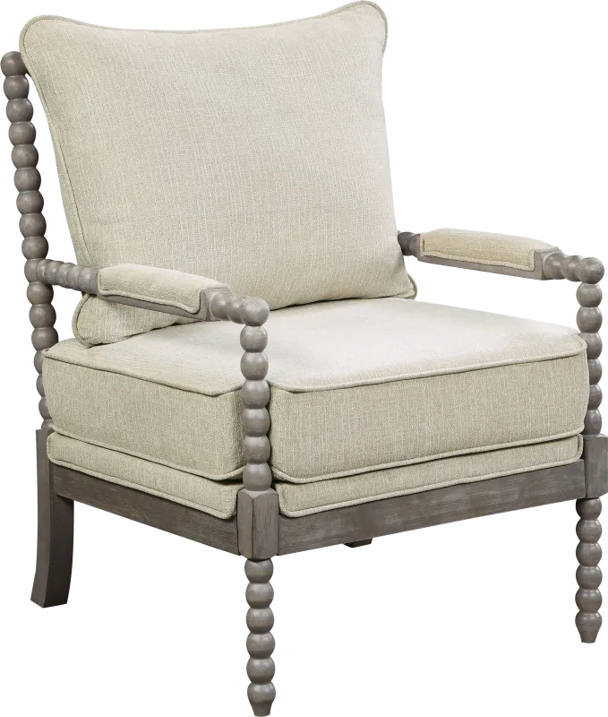 Avinelle Beige Accent Chair