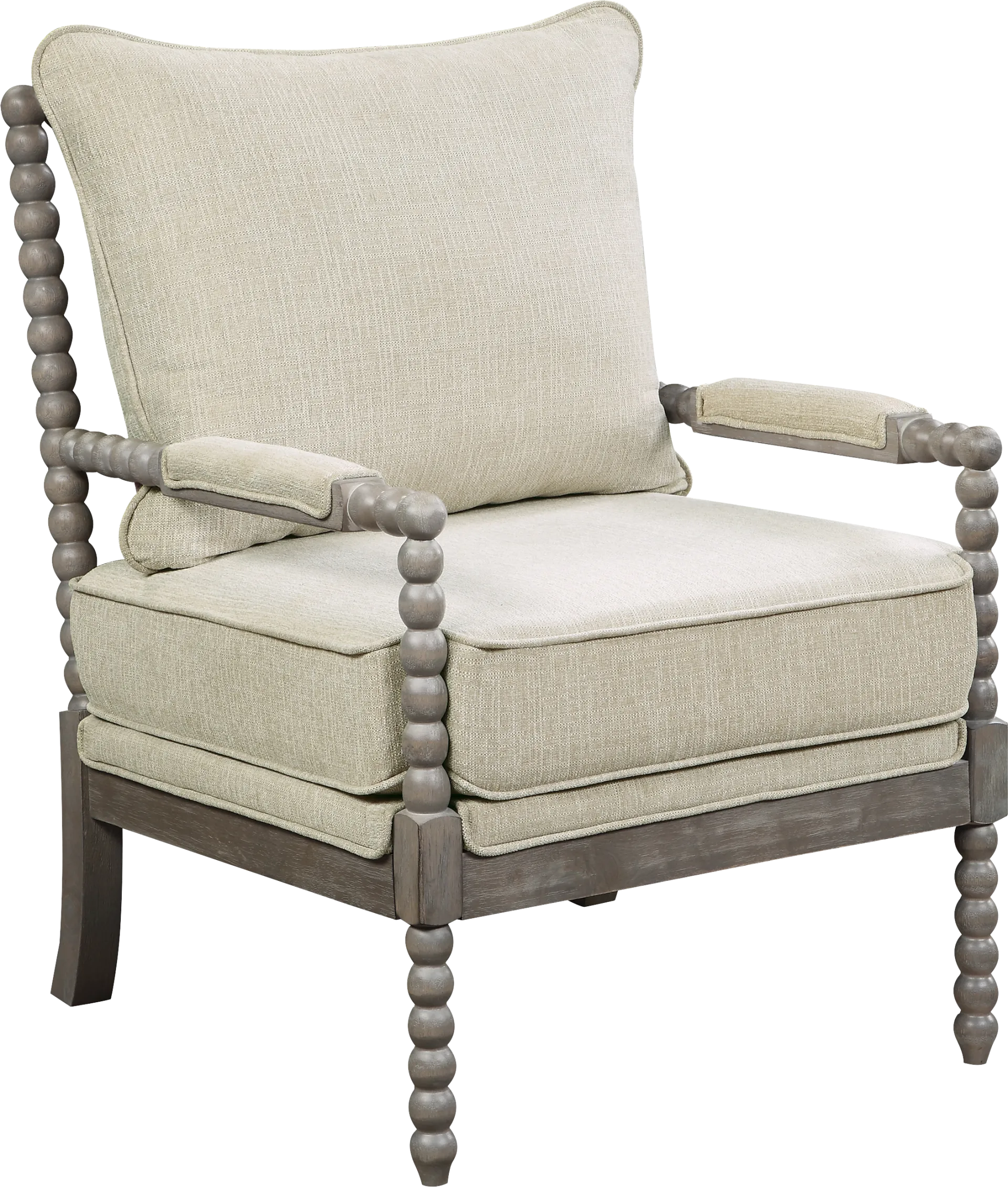 Avinelle Beige Accent Chair - Image 1