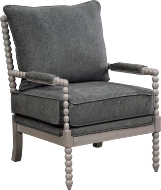 Avinelle Dark Gray Accent Chair