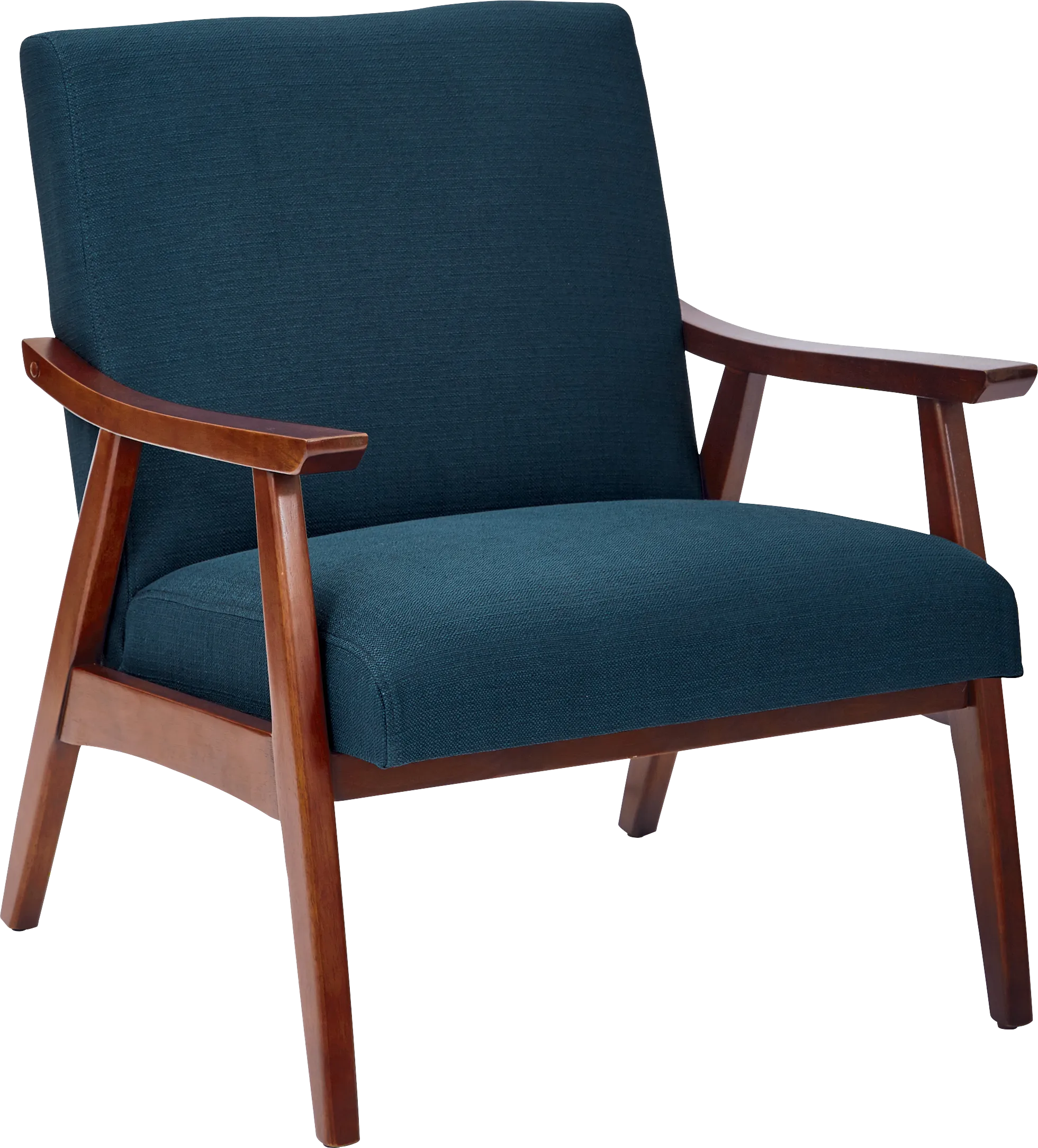 Avott Dark Blue Accent Chair - Thumbnail - Image 1