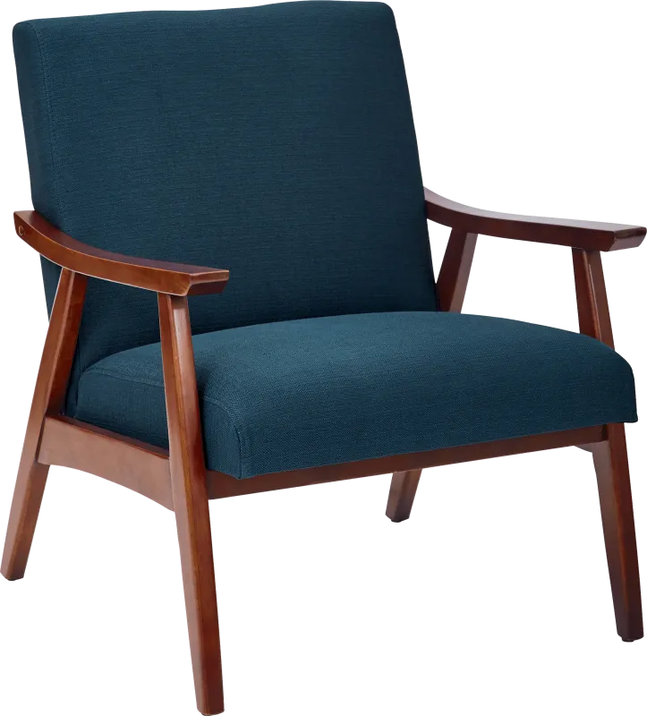 Avott Dark Blue Accent Chair