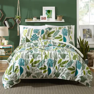 Kostner Green King 3 Pc Duvet Set