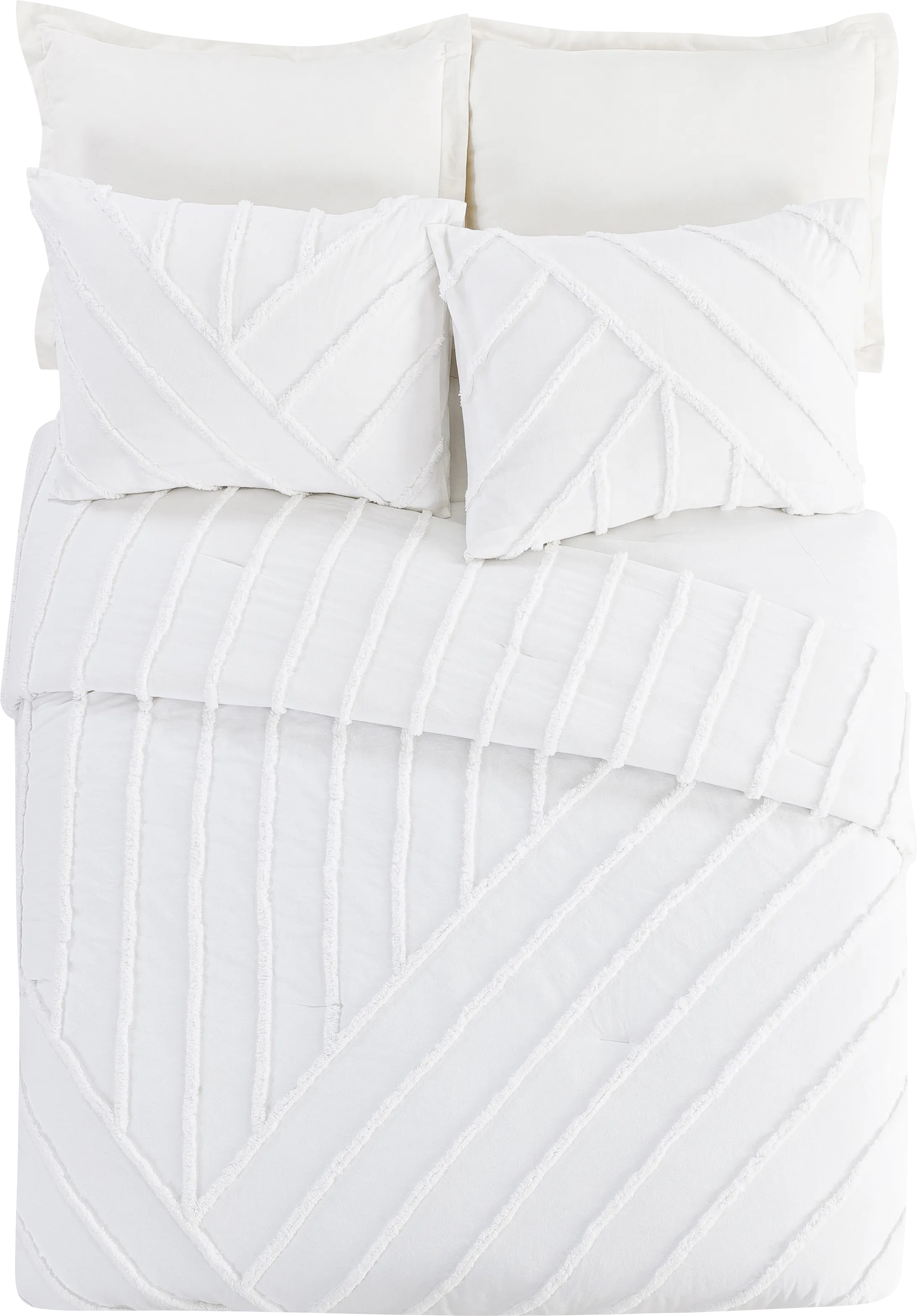 Winthorne White Full/Queen 3 Pc Comforter Set - Thumbnail - Image 1