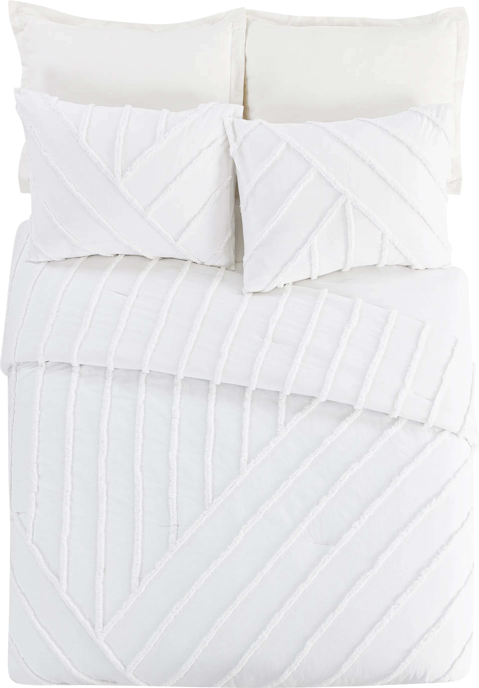 Winthorne White Full/Queen 3 Pc Comforter Set - Image 1