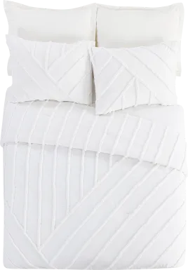 Winthorne White King 3 Pc Comforter Set