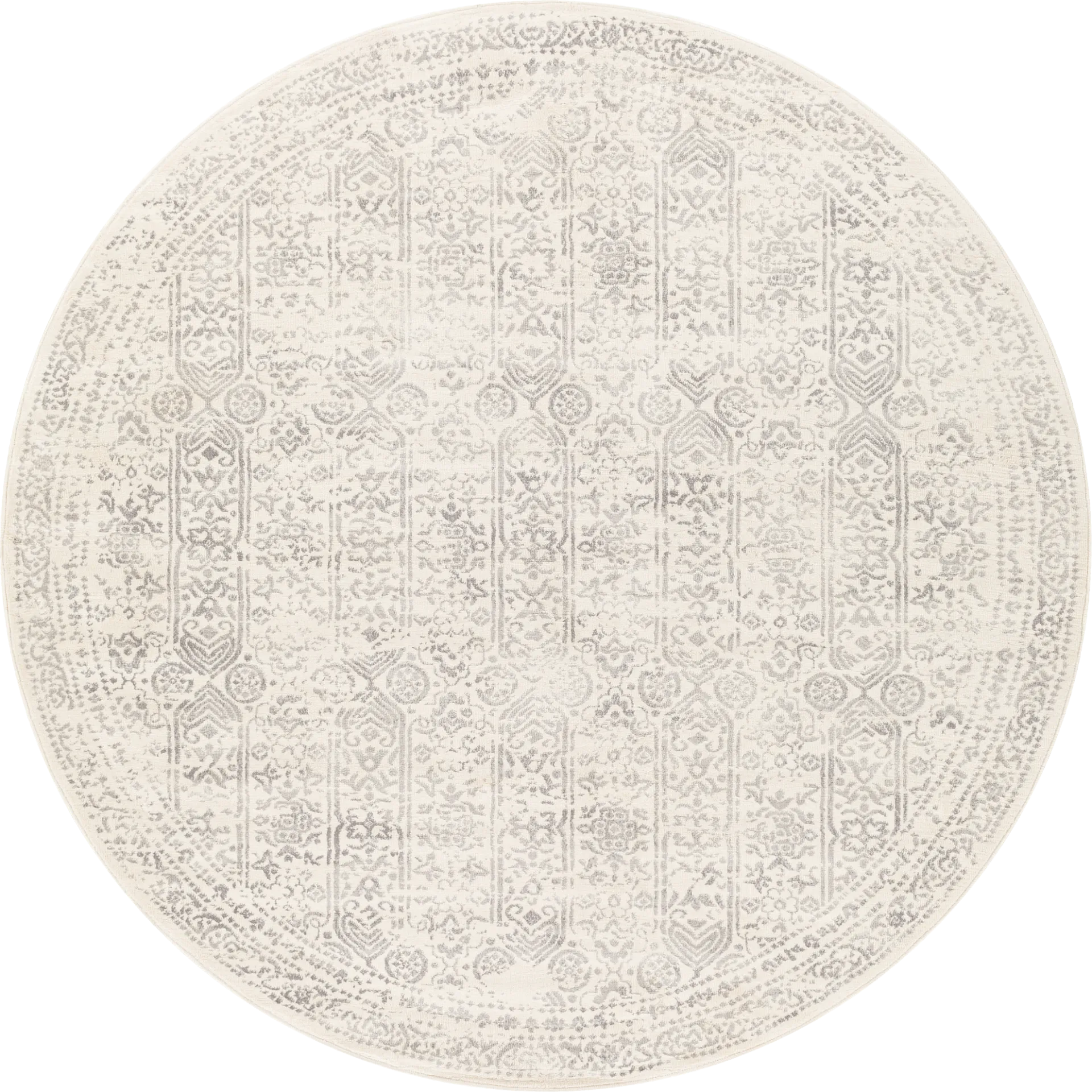 Shinnwood III Cream 6'7 Round Rug - Image 1