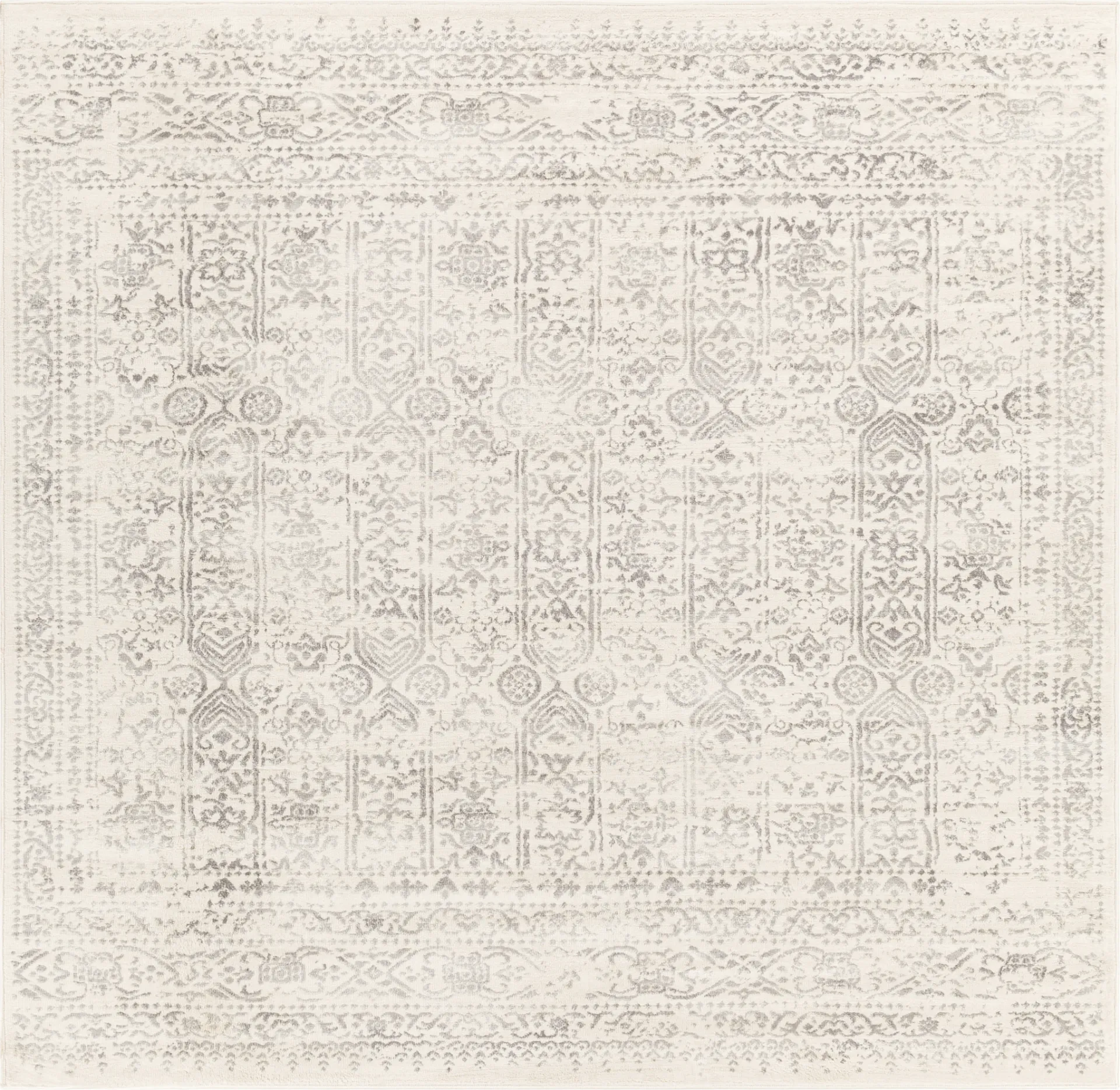 Shinnwood III Cream 6'7 Square Rug - Image 1