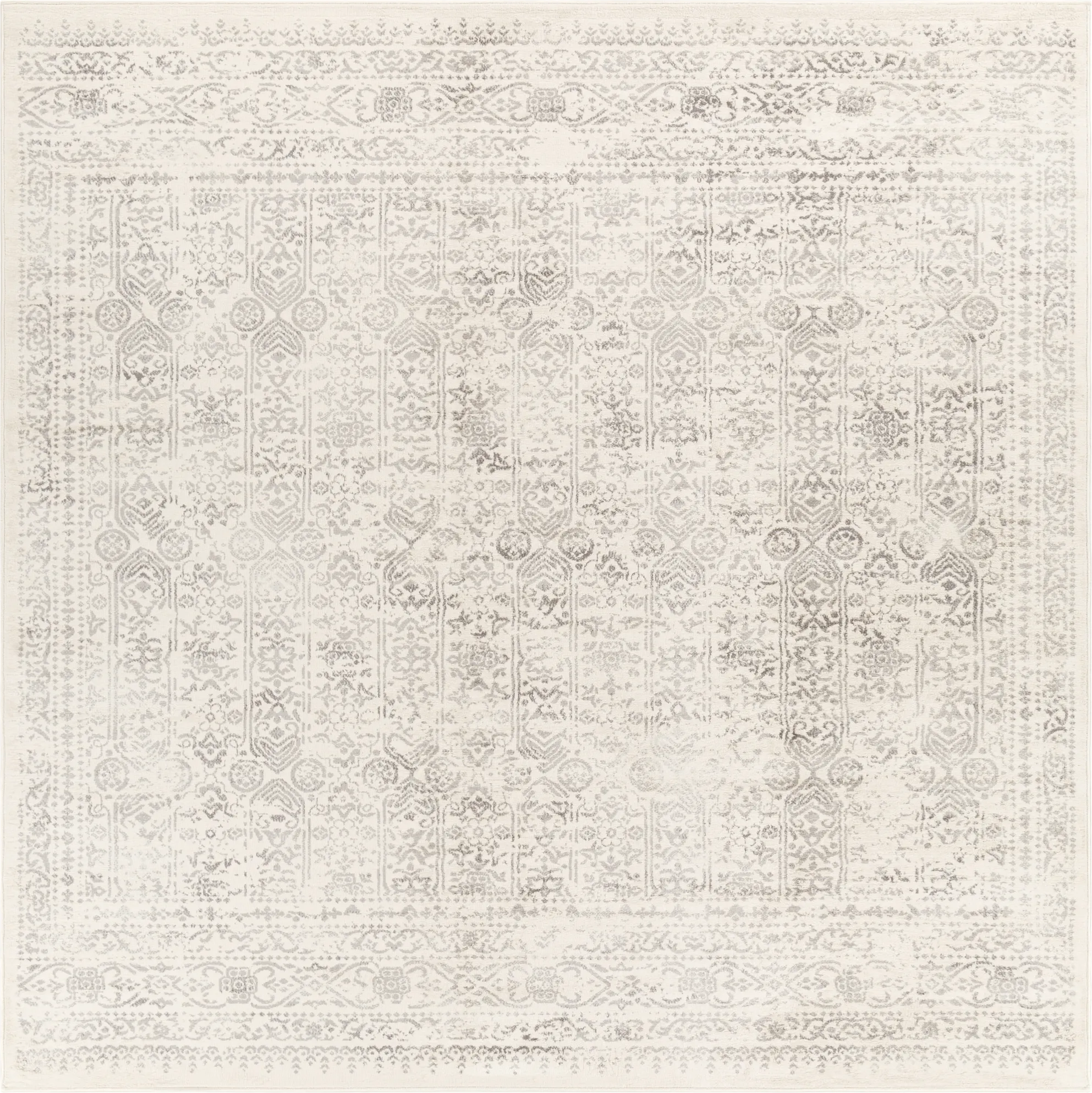 Shinnwood III Cream 7'10 Square Rug - Thumbnail - Image 1