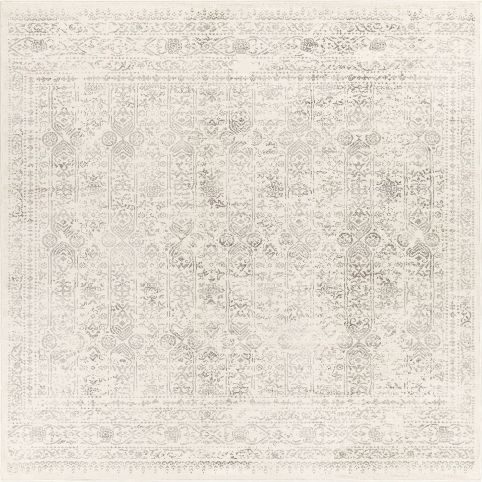 Shinnwood III Cream 7'10 Square Rug - Image 1