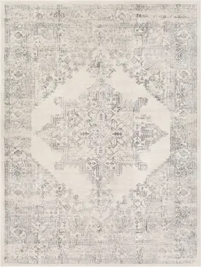 Shinnwood V White 5'3 x 7'1 Rug