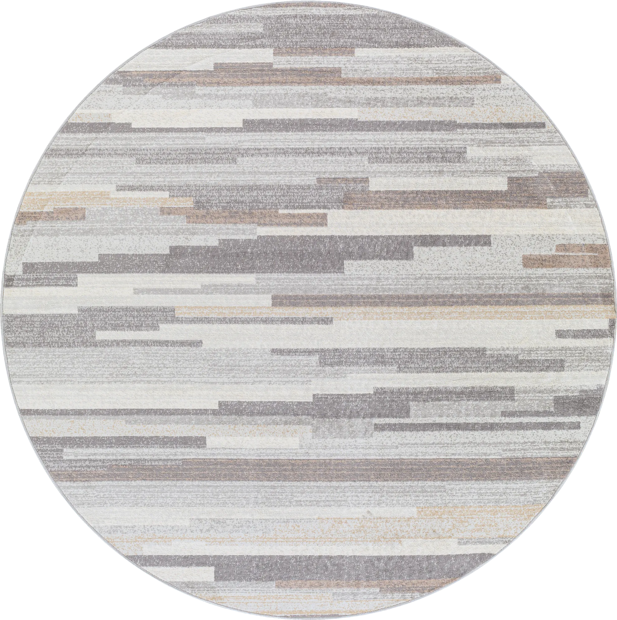 Sherbon I Gray 6'7 Round Rug - Thumbnail - Image 1