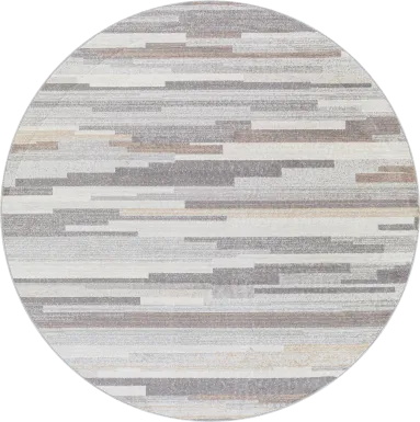 Sherbon I Gray 6'7 Round Rug