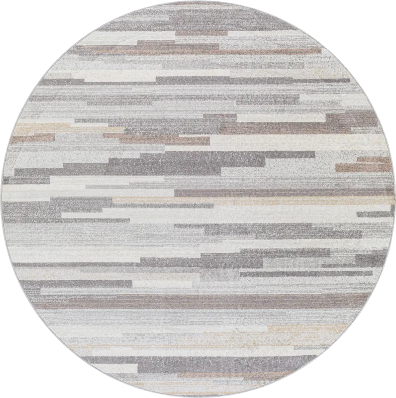 Sherbon I Gray 6'7 Round Rug
