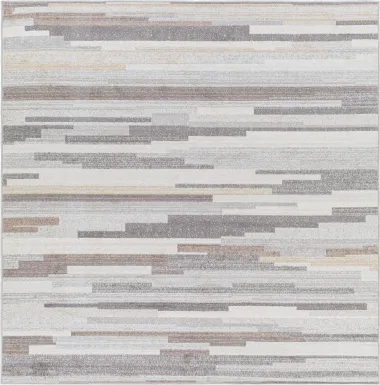 Sherbon I Gray 6'7 Square Rug