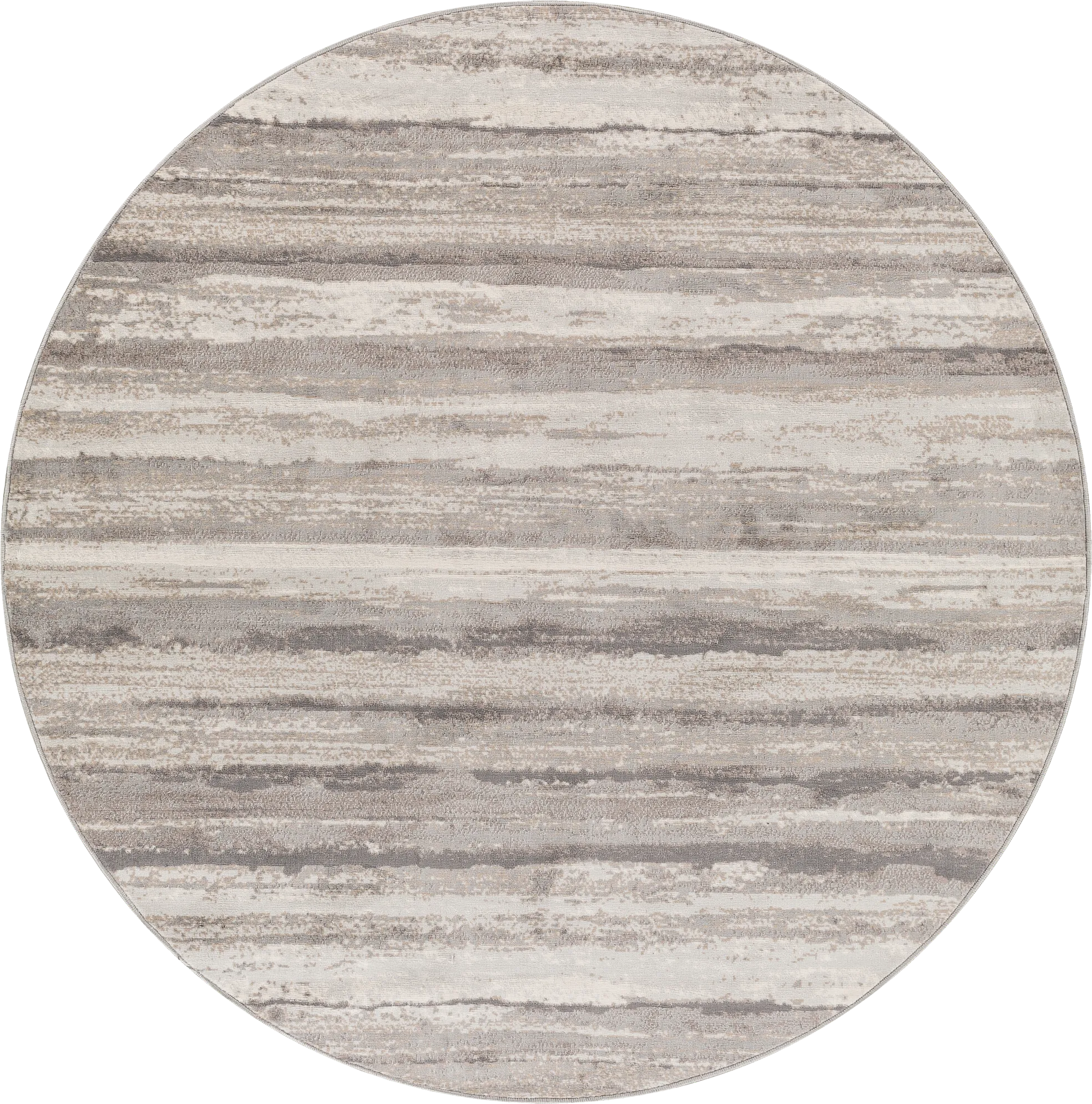 Sherbon III Gray 6'7 Round Rug - Thumbnail - Image 1