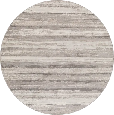 Sherbon III Gray 6'7 Round Rug
