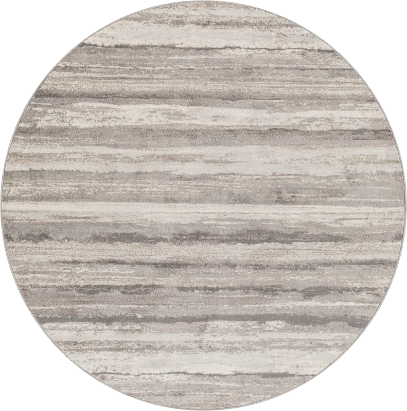 Sherbon III Gray 6'7 Round Rug