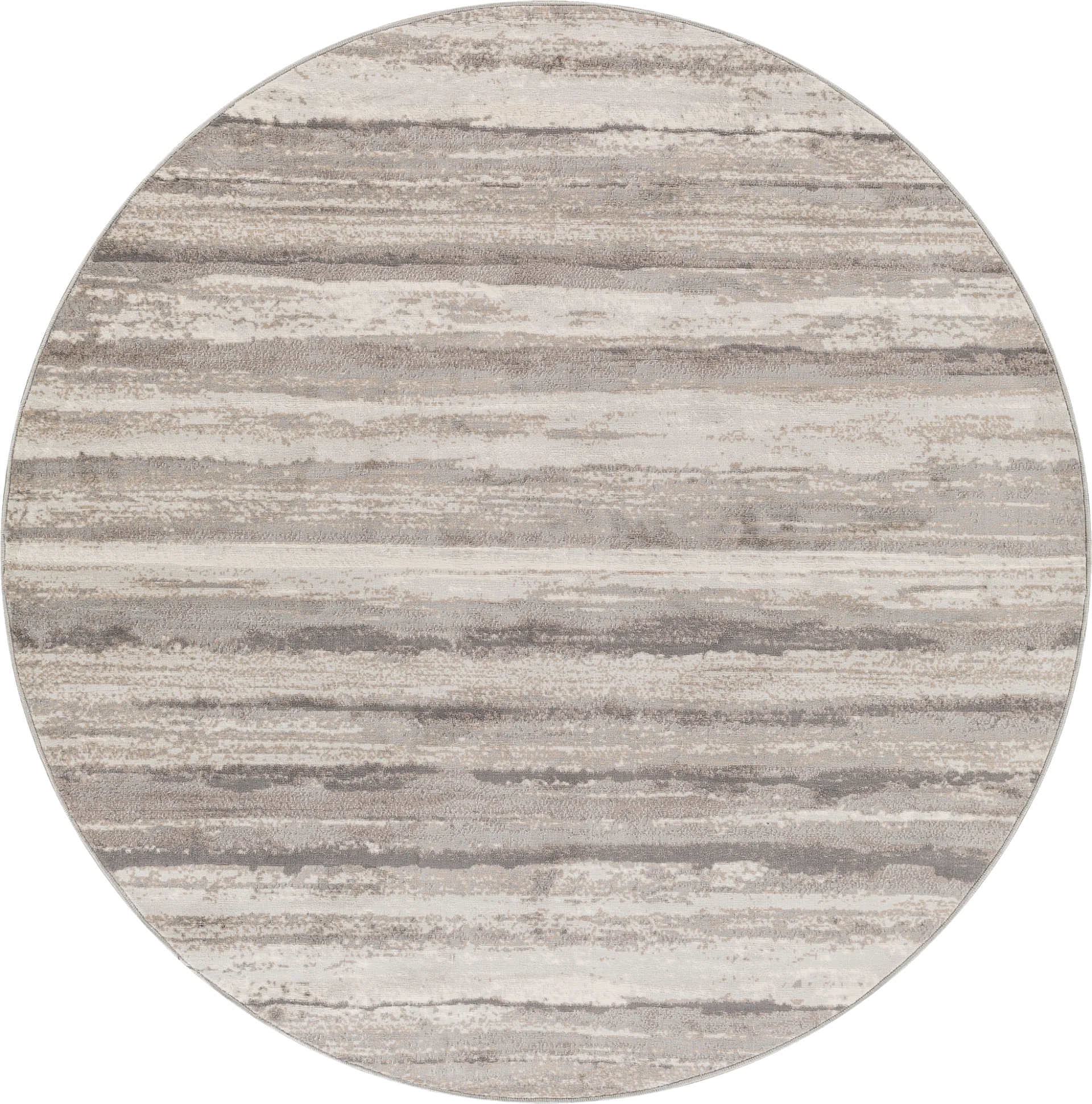 Sherbon III Gray 6'7 Round Rug - Image 1